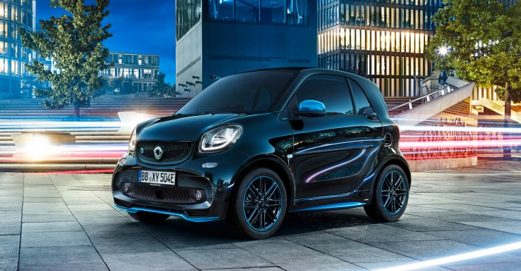 La Smart ForTwo elettrica è una delle auto comprese nel sistema bonus dell'Ecotassa