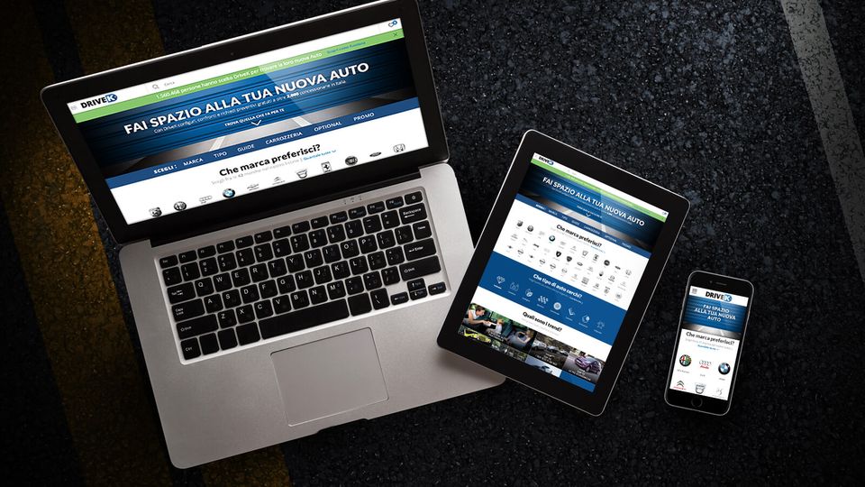 Nuovo sito DriveK 3.0 2015: configura la tua nuova auto