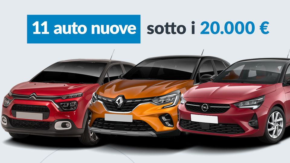 Auto a 20.000 euro: quali sono le migliori?