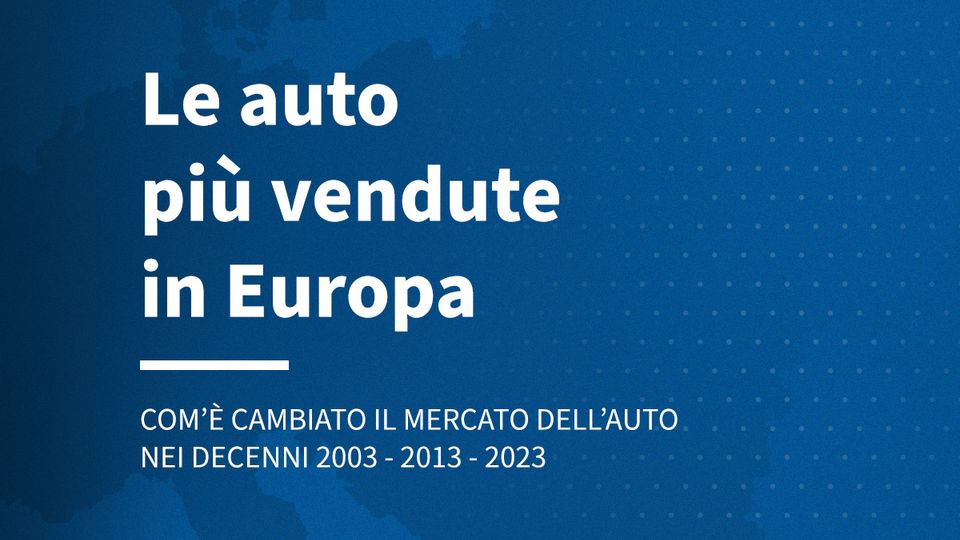 L’evoluzione delle auto più vendute in Europa