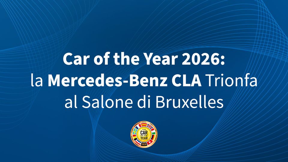 Car of the Year 2026: la Mercedes-Benz CLA Trionfa al Salone di Bruxelles