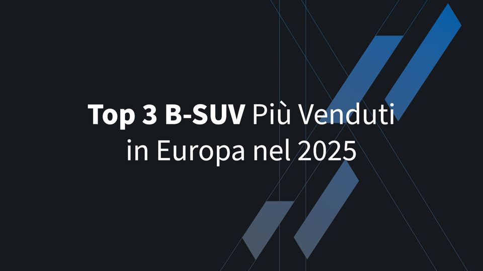 Top 3 B-SUV Più Venduti in Europa nel 2025